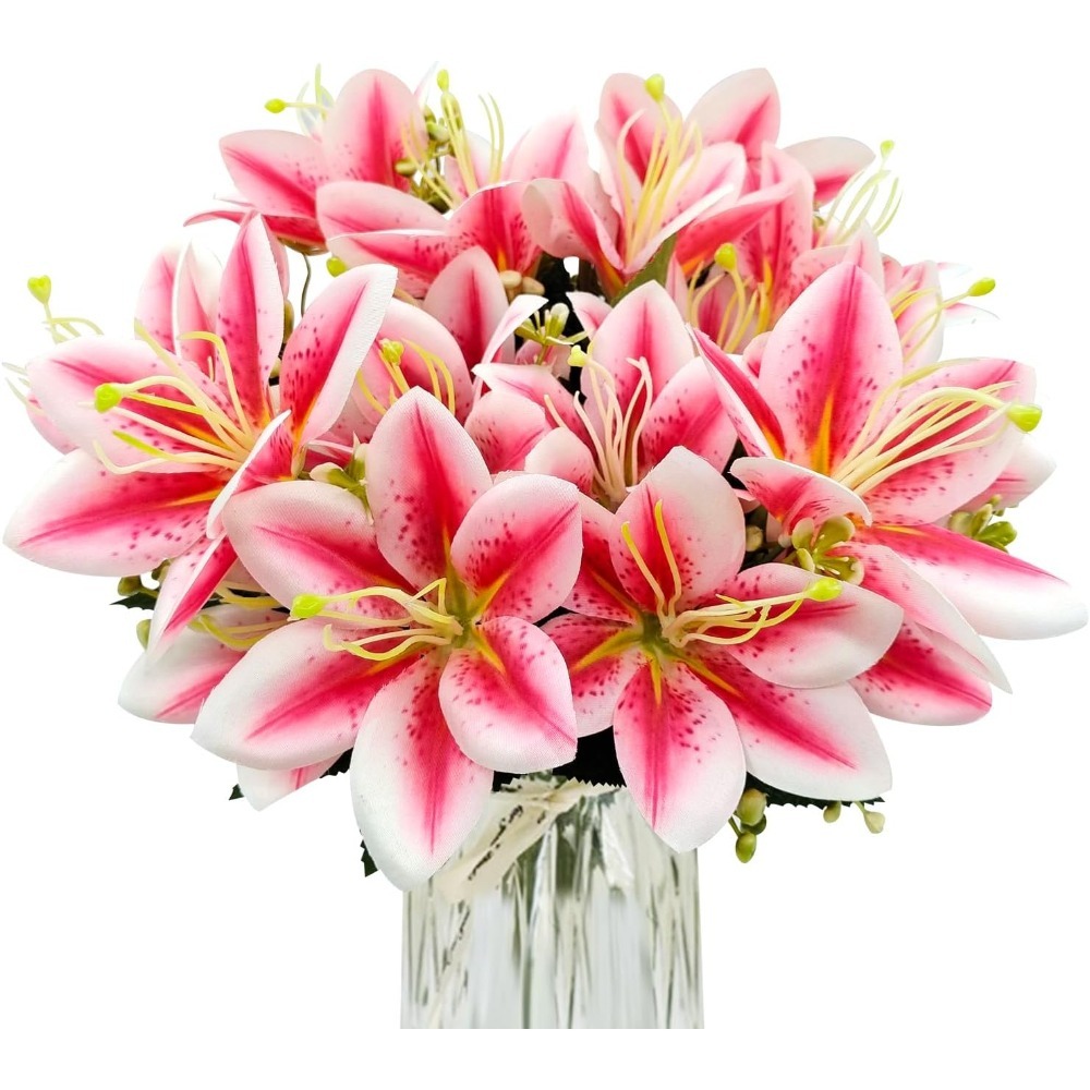 Florist Supply Vases - 5/10 ชิ้น ดอกกล้วยไม้ประดิษฐ์ ช่อดอกไม้ปลอม สำหรับตกแต่งบ้าน งานแต่งงาน