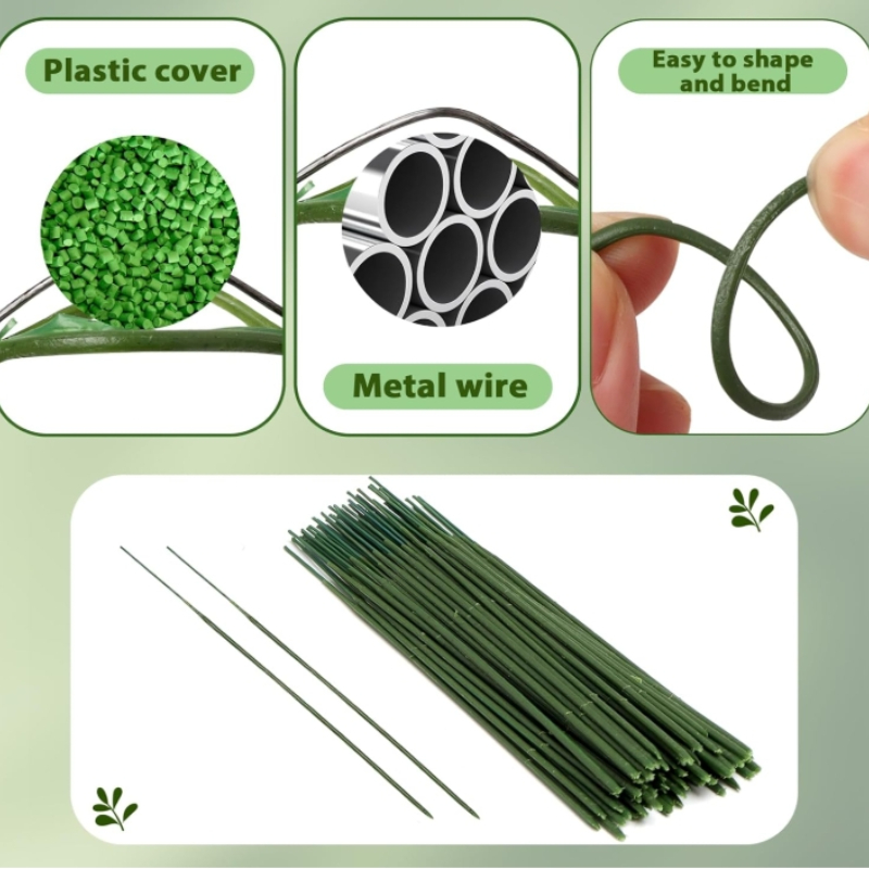 100 ชิ้นดอกไม้ Stem, ประดิษฐ์ด - Wire Stem Florist บทวิจารณ์และราคา