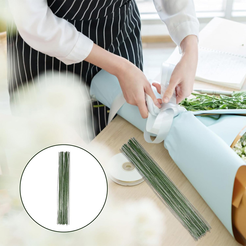 50/100 ชิ้น ลวดก้านดอกไม้ ก้าน - Wire Stem Florist บทวิจารณ์และราคา
