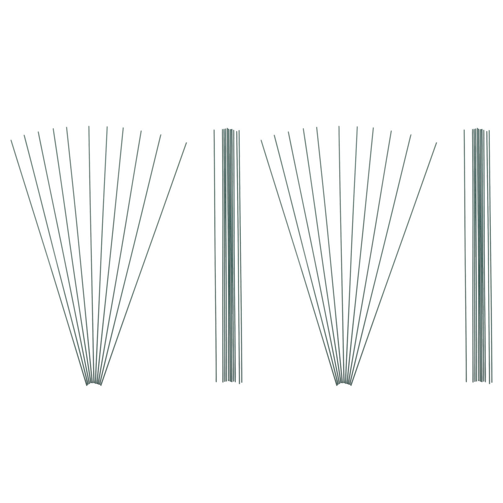ลวดก้านดอกไม้สีเขียว 40 ซม. จำ - Wire Stem Florist บทวิจารณ์และราคา