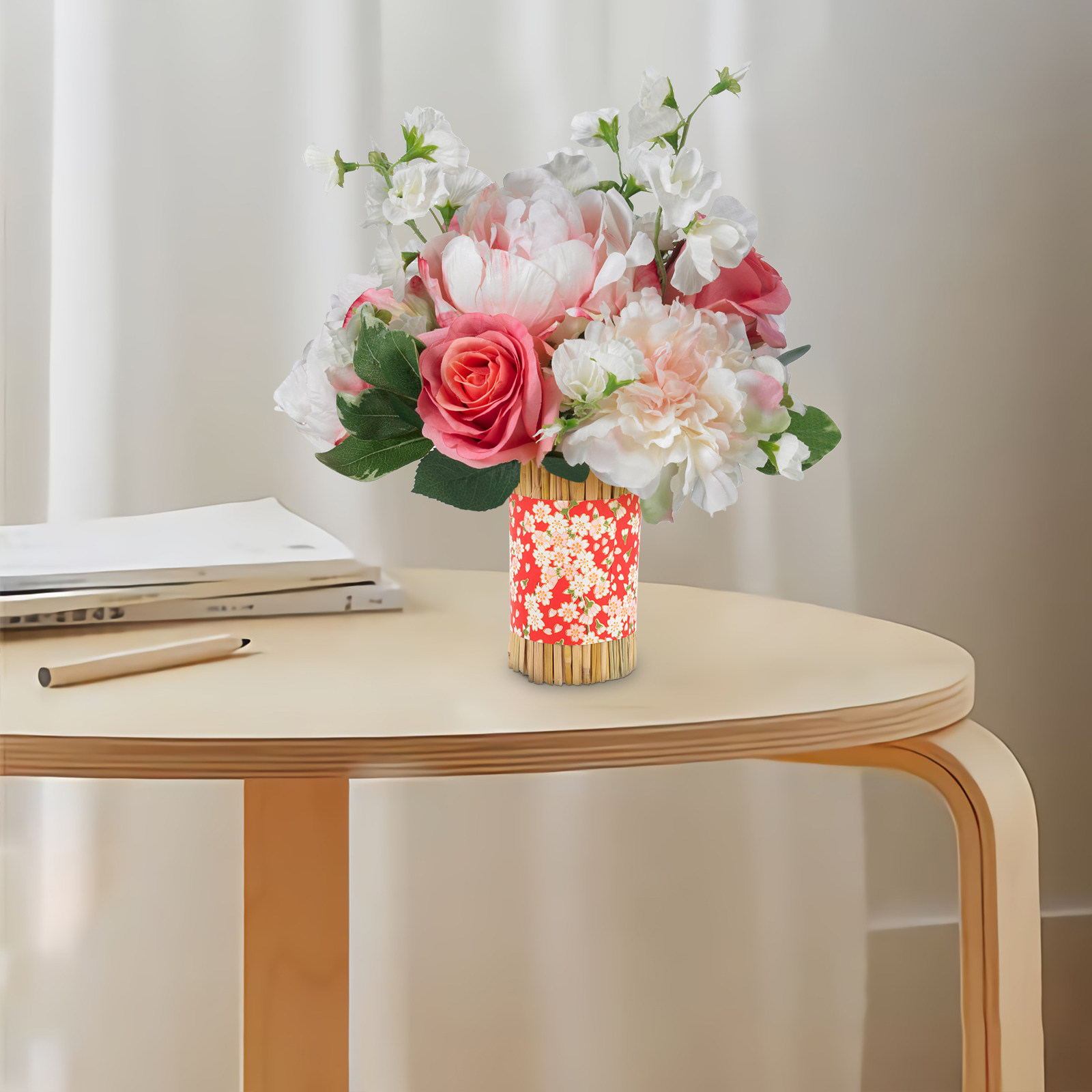 แจกันตกแต่งงานฝีมือจากฟาง ดอกไ - Florist Supply Vases บทวิจารณ์และราคา