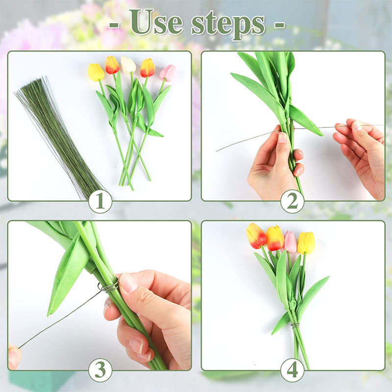ลวดร้อยดอกไม้คุณภาพสูง 100 ชิ้ - Wire Stem Florist บทวิจารณ์และราคา